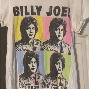 Billy Joel Graphic T-Shirt - White